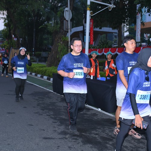 Race photo from KEMLU RUN 2026