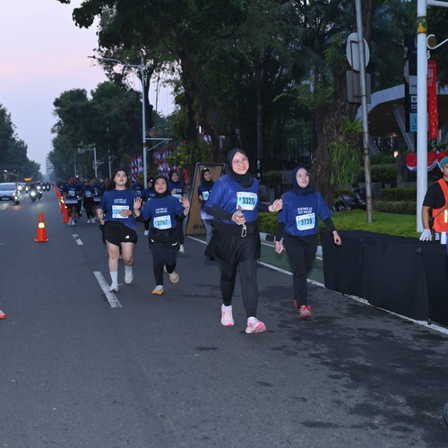 Race photo from KEMLU RUN 2026