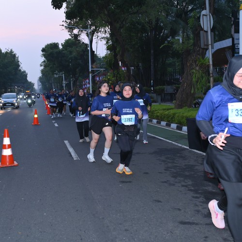 Race photo from KEMLU RUN 2026