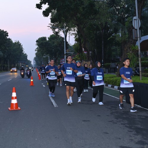 Race photo from KEMLU RUN 2026