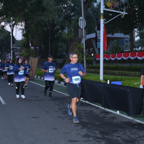 Race photo from KEMLU RUN 2026