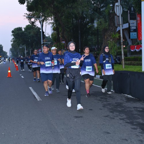 Race photo from KEMLU RUN 2026