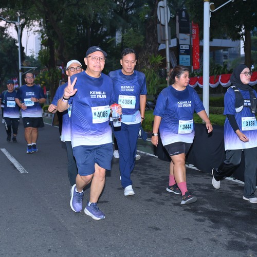 Race photo from KEMLU RUN 2026