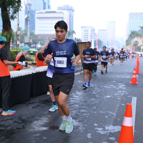 Race photo from KEMLU RUN 2026