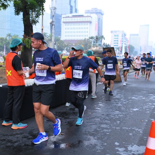 Race photo from KEMLU RUN 2026