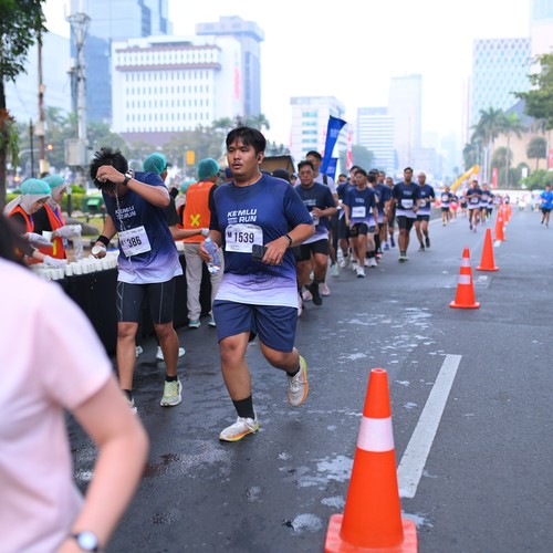 Race photo from KEMLU RUN 2026