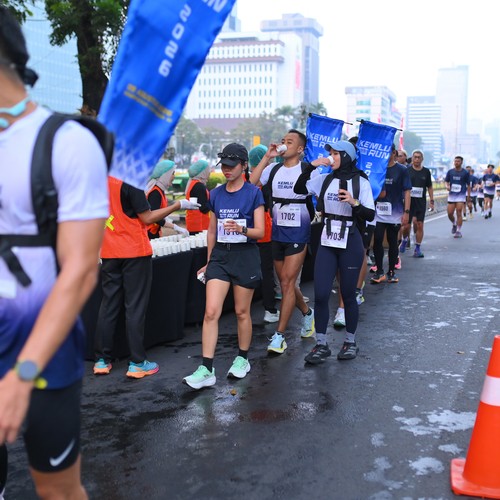 Race photo from KEMLU RUN 2026
