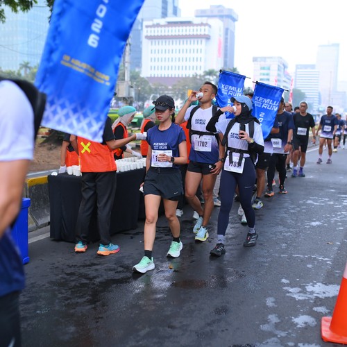 Race photo from KEMLU RUN 2026