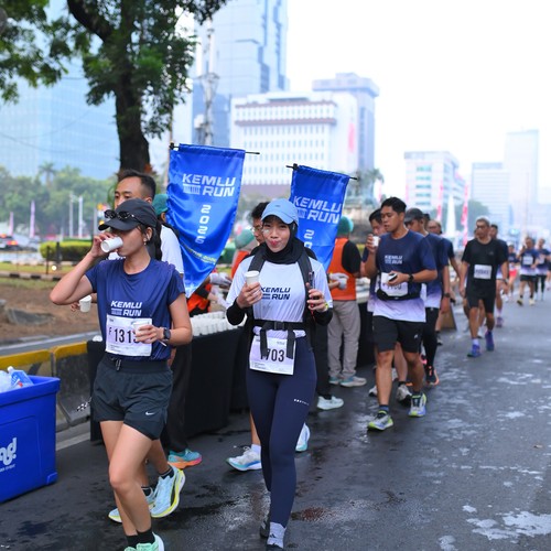 Race photo from KEMLU RUN 2026