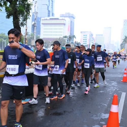 Race photo from KEMLU RUN 2026