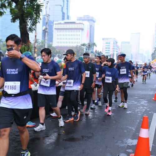 Race photo from KEMLU RUN 2026
