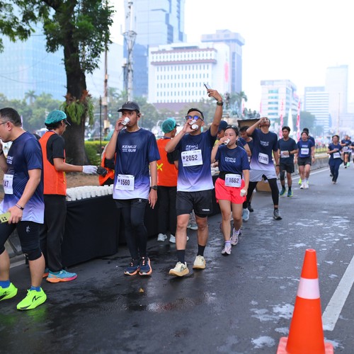 Race photo from KEMLU RUN 2026