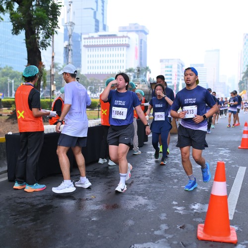 Race photo from KEMLU RUN 2026