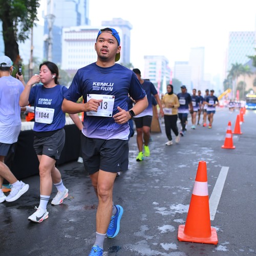 Race photo from KEMLU RUN 2026