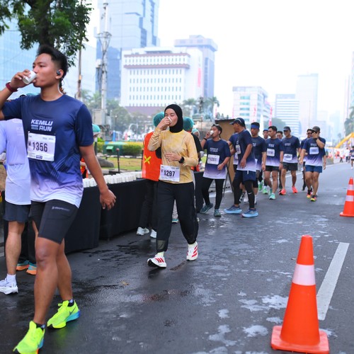 Race photo from KEMLU RUN 2026