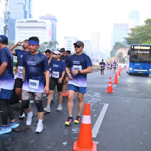 Race photo from KEMLU RUN 2026