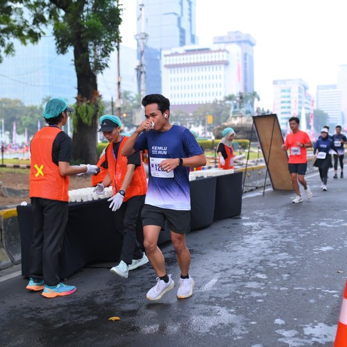 Race photo from KEMLU RUN 2026