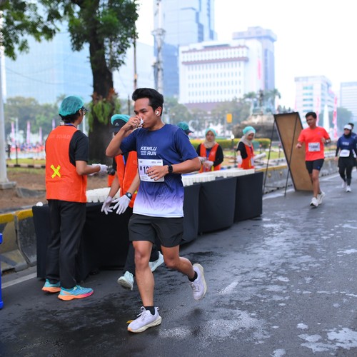 Race photo from KEMLU RUN 2026