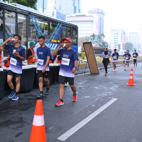 Race photo from KEMLU RUN 2026