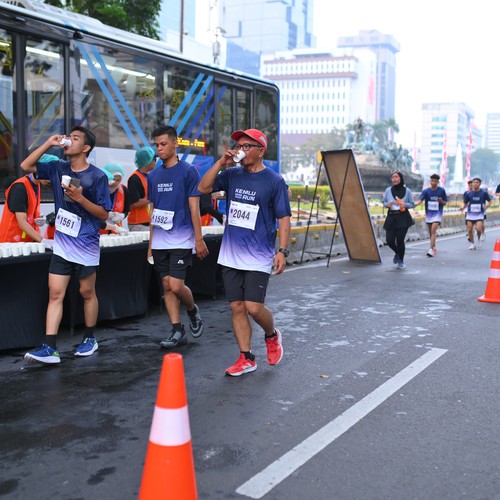 Race photo from KEMLU RUN 2026