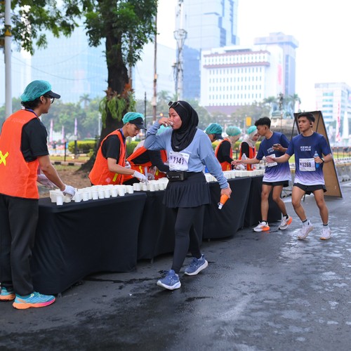 Race photo from KEMLU RUN 2026
