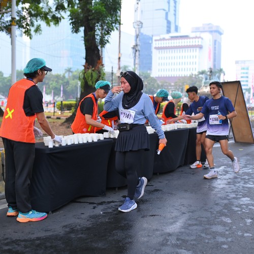 Race photo from KEMLU RUN 2026