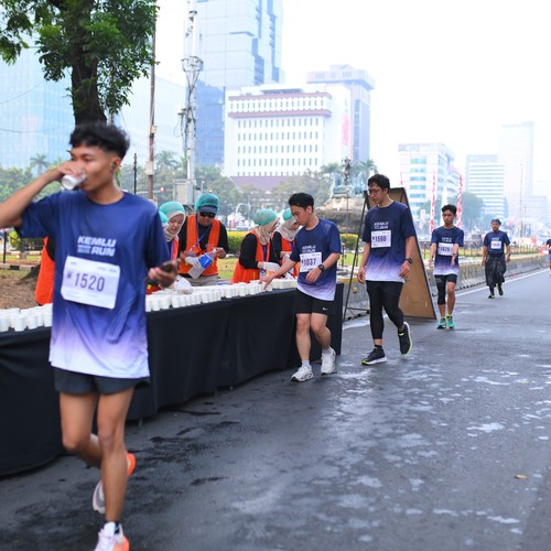 Race photo from KEMLU RUN 2026