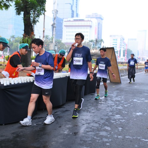 Race photo from KEMLU RUN 2026