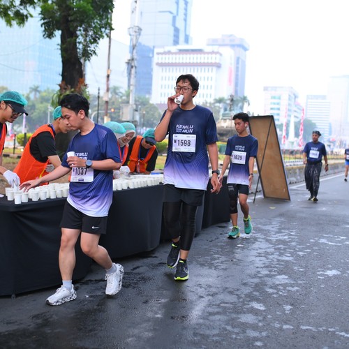 Race photo from KEMLU RUN 2026