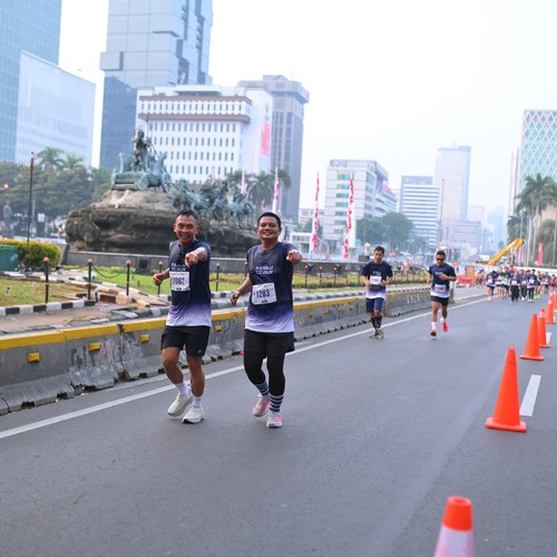 Race photo from KEMLU RUN 2026