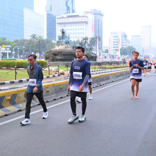Race photo from KEMLU RUN 2026