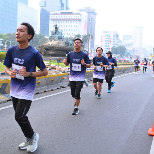 Race photo from KEMLU RUN 2026