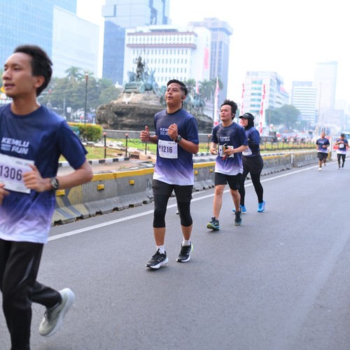 Race photo from KEMLU RUN 2026