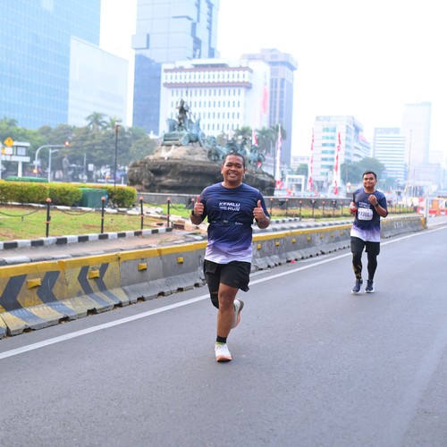 Race photo from KEMLU RUN 2026