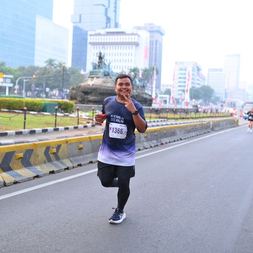 Race photo from KEMLU RUN 2026