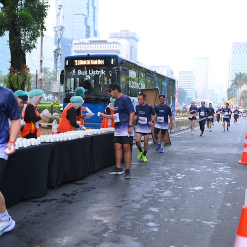 Race photo from KEMLU RUN 2026