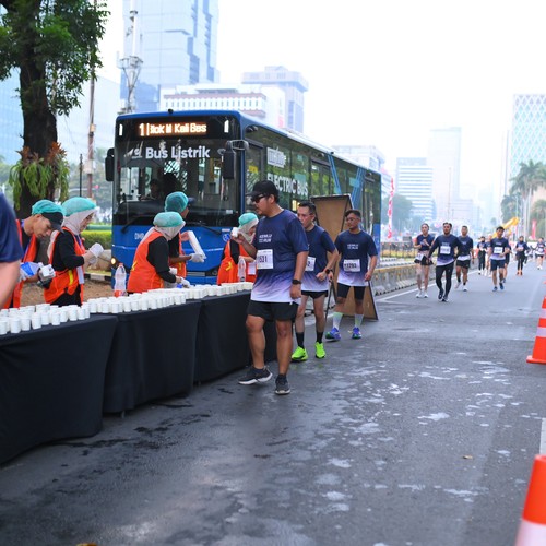 Race photo from KEMLU RUN 2026