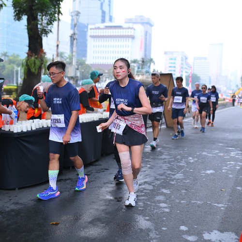 Race photo from KEMLU RUN 2026