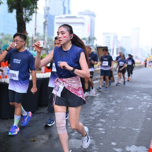 Race photo from KEMLU RUN 2026
