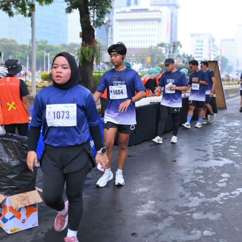 Race photo from KEMLU RUN 2026