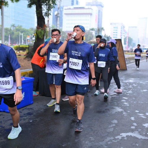 Race photo from KEMLU RUN 2026