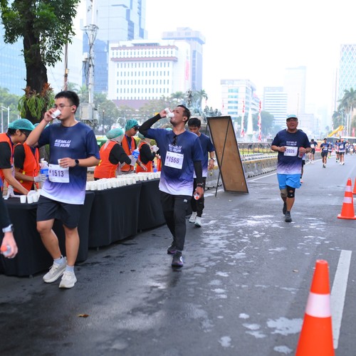 Race photo from KEMLU RUN 2026