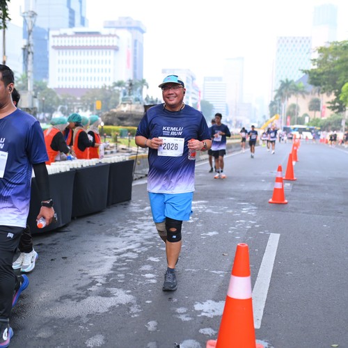 Race photo from KEMLU RUN 2026