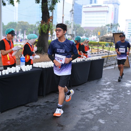 Race photo from KEMLU RUN 2026