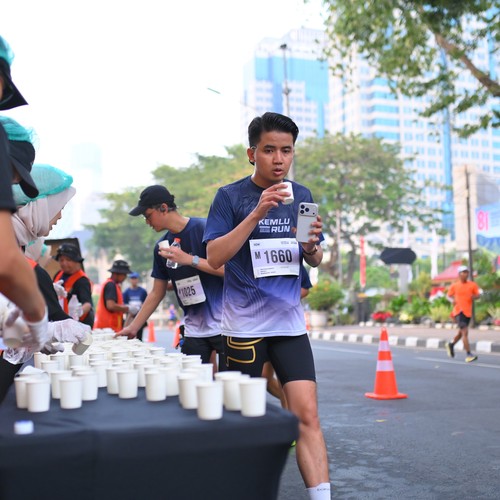Race photo from KEMLU RUN 2026