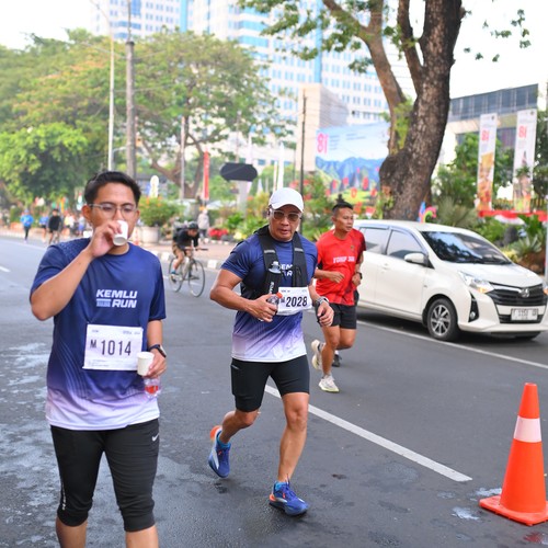 Race photo from KEMLU RUN 2026