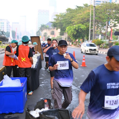 Race photo from KEMLU RUN 2026