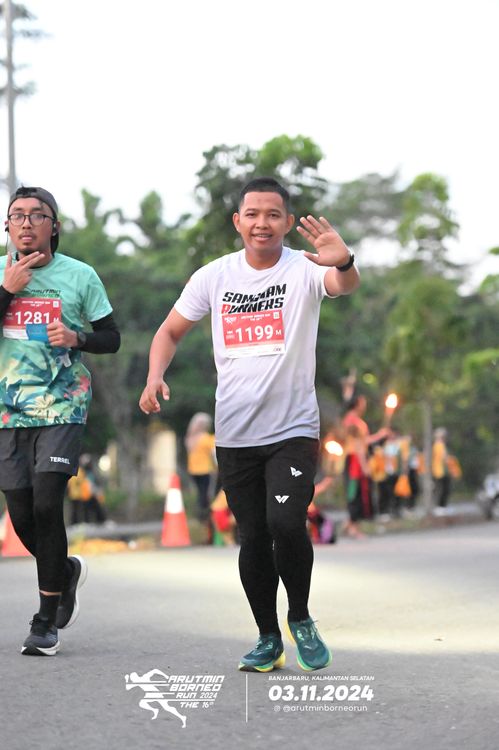 Race photo from Arutmin Borneo Run 2024