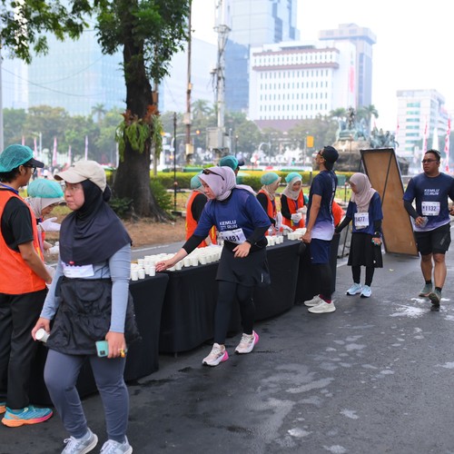 Race photo from KEMLU RUN 2026