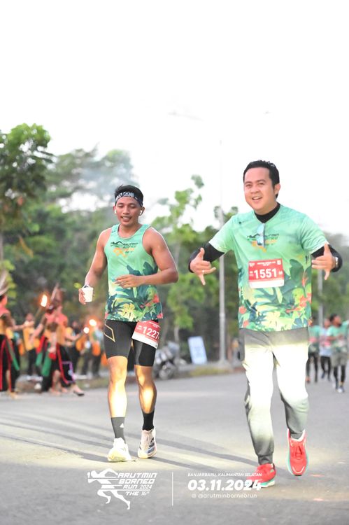Race photo from Arutmin Borneo Run 2024